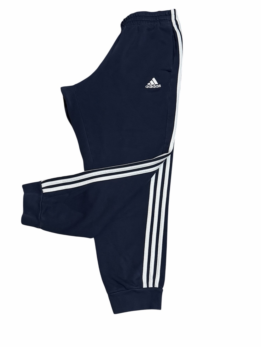 ADIDAS Navy & White 3-Stripe Jogger Sweatpants